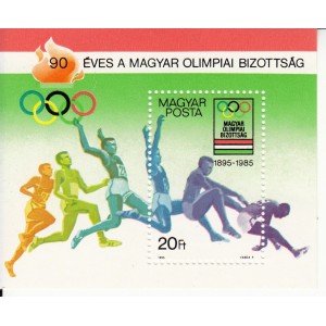 1985 90 éves a Magyar Olimpiai Bizottság blokk **