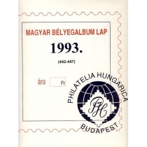 Magyar bélyegalbum lapok 1993