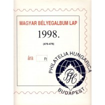 Magyar bélyegalbum lapok 1998
