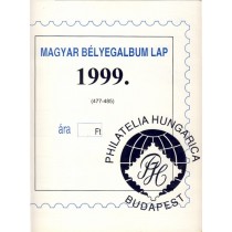 Magyar bélyegalbum lapok 1999